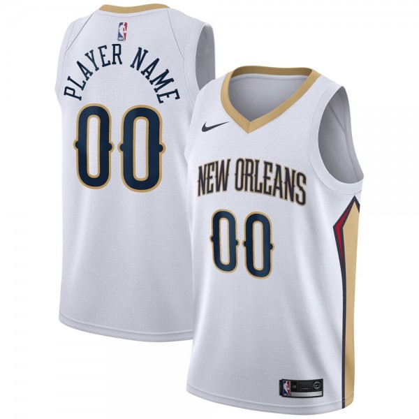 New Orleans Pelicans Trikot Benutzerdefinierte 2020-2021 Nike Association Edition Swingman - Herren